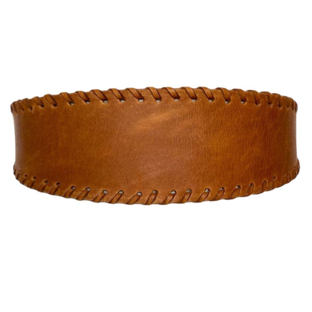 Chloe Wrap Belt - Cognac - OS