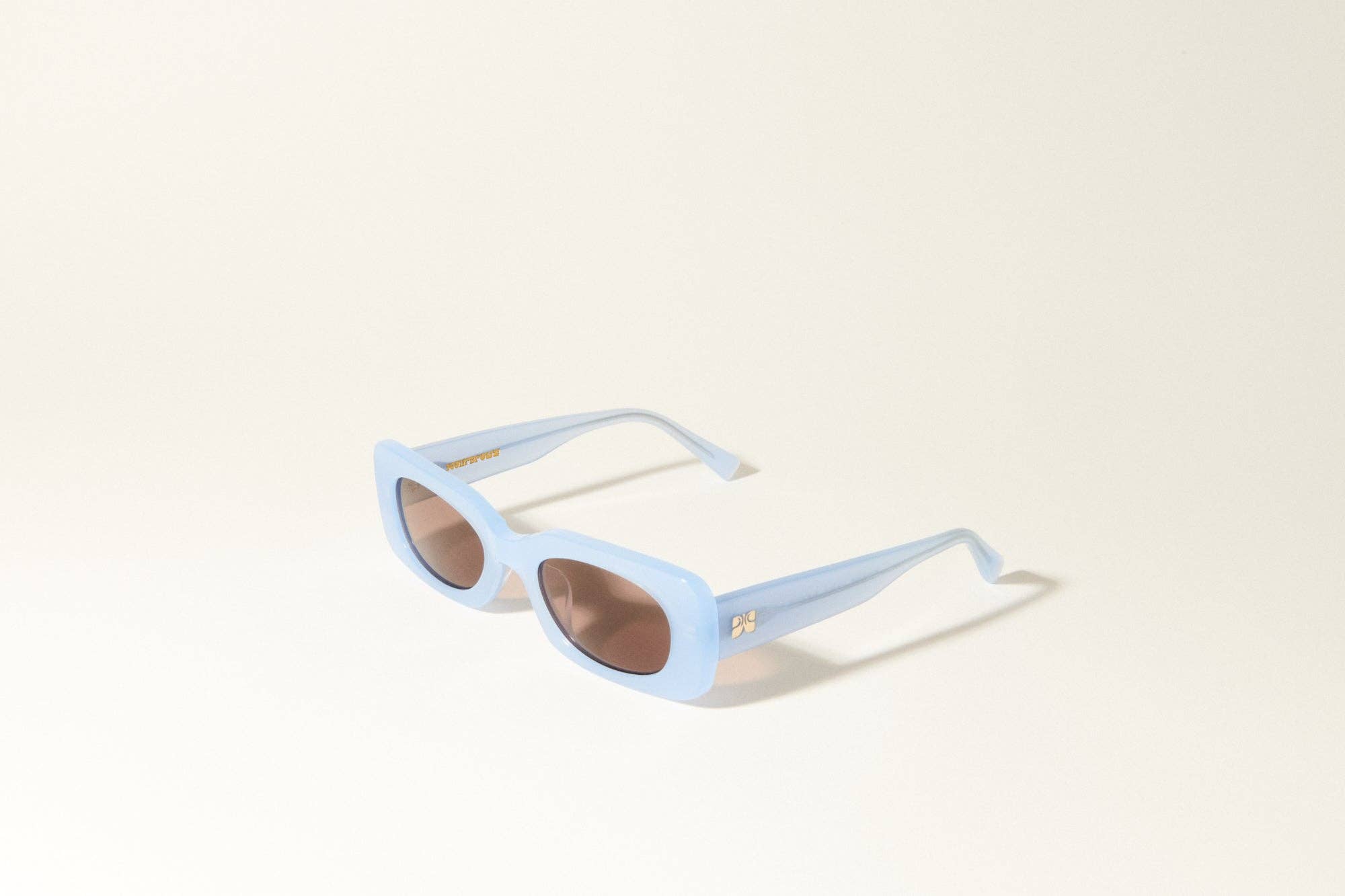 Wolfspout - Iris - Neptune Blue Rectangular Sunglasses